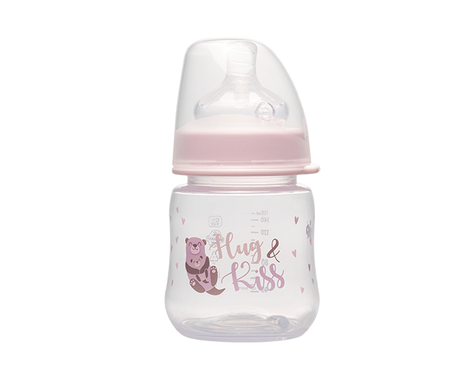 Пляшка 150мл з широкою горловиною соска з широкою шийкою Система Actiflex M середній потік Дівчинка, фото 1
