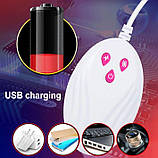 Реалістичний фалоімітатор 19см NightOfPassion (вібрація; обертання; нагрівання; пульт управління), фото 6