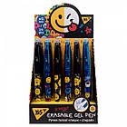 Ручка гелева YES пиши-стирай Melt Smile 0,7 мм синя, фото 4