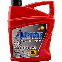 Автомобильное моторное масло Alpine RSL C3 5W-40 (RSL LA) 5л