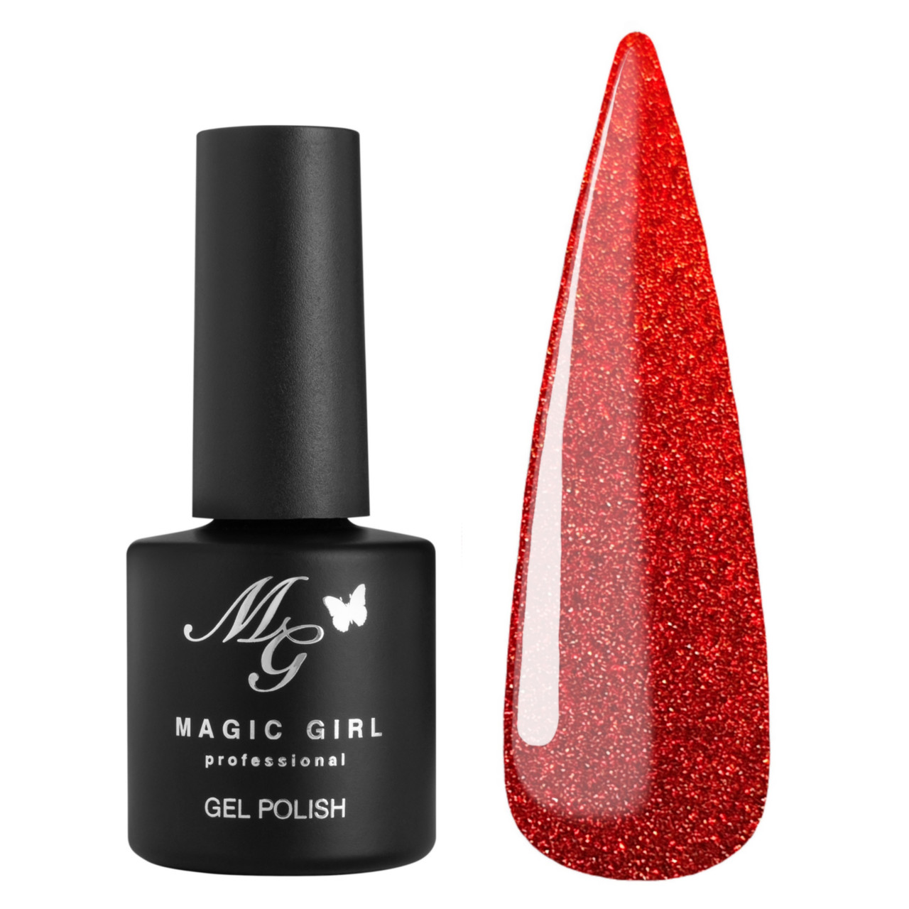 Гель-лак Magic Girl GALAXY Light 1 СВІТЛОВІДБИВАЮЧА  кішка 8мл, фото 1