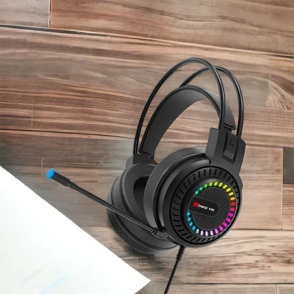 Игровые наушники XTRIKE ME Gaming HP-318 геймерские с микрофоном с RGB ...