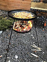 Підвіска для розведення вогню під сковороду з диска борони на високих розбірних ніжках полум'я підвіска, фото 4