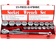 Набір інструментів 21од. 12 гр 3/4" Cr-V LEX LX58250, фото 3