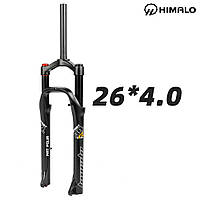 Воздушная вилка для фэтбайка Himalo 26 дюймов Fat Bike 130mm Lock-out, Rebound, Черная