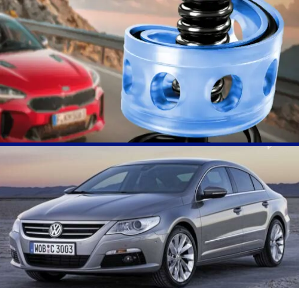 Автобафери силіконові на передні пружини Volkswagen Passat CC 2008-2010 (проставки, подушки пружини)