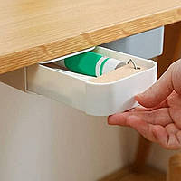 Прихована скринька-тумбочка для зберігання канцелярії та кухонного приладдя під столом