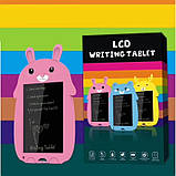 Дитячий графічний планшет для малювання Animals Writing Tablet LCD зі стилусом Блакитний, фото 2