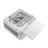 Настільна витяжка для манікюру DustWeell PRON 1 витяжка-пилосос для манікюру педикюру з хепа фільтром, фото 2