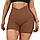 Жіночі спортивні шорти для фітнесу, йоги, з високою талією (коричневий), фото 3