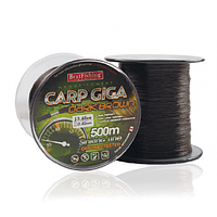 Леска Bratfishing Carp Giga Dark Brown 500m Ø 0.35mm