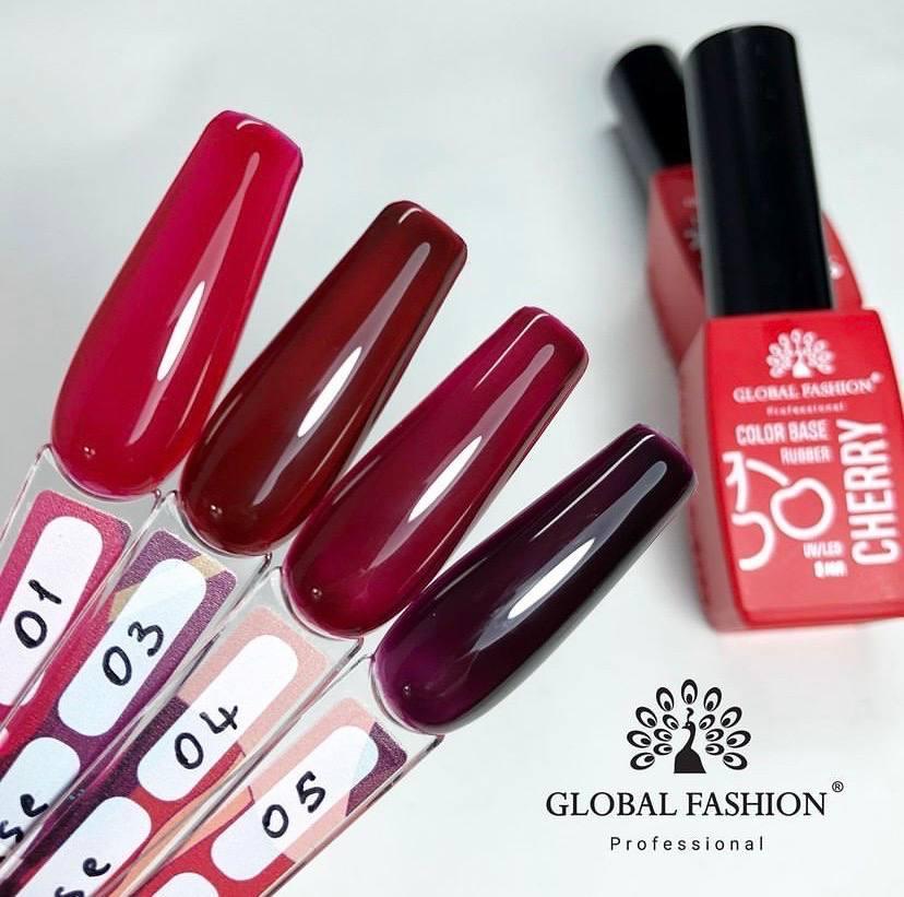 Каучукова база Cherry rubber base 8 мл Global Fashion
