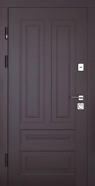 Вхідні двері ТМ Abwehr 501 Country Cottage RAL 8019 + Сосна Прованс терморозрив вулиця