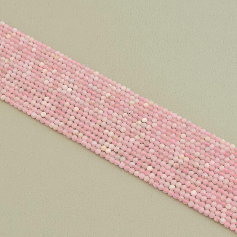 Нитка Рожевий кварц 39 см. 2,5 мм. (Без замка), фото 1