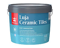 Краска для керамической плитки Tikkurila LUJA Ceramic TILES интерьерная полуматовая база А 2,7л
