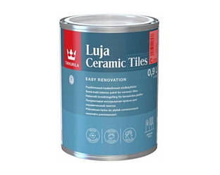 Фарба для керамічної плитки Tikkurila LUJA Ceramic TILES інтер'єрна напівматова база C 0,9 л