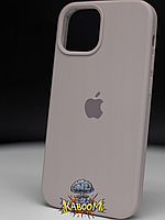 Чехол с закрытым низом на Айфон 12 / 12 Про Серый / Silicone Case для iPhone 12 / 12 Pro Lavender