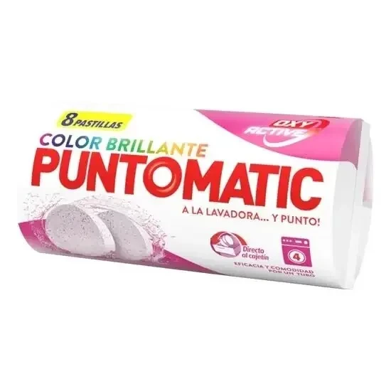 Таблетка для прання PUNTOMATIC Color Brillante для прання кольорового одягу парфумована 8 шт, фото 1