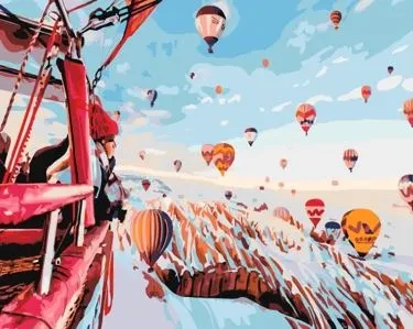 Картина по номерах Bookopt Вид з повітряної кулі 40х50 (ВК2108)