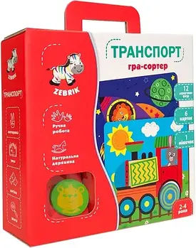 Дерев'яна мозаїка Vladi Toys Транспорт (ZB2002-06)