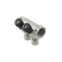Гребінка Raftec 2 виходи 3/4*16 вентильний, фото 4