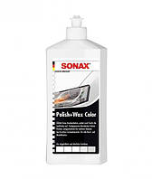 Цветной восковой полироль Sonax Polish&Wax Color NanoPro белый 250 мл