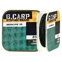 Карповый поводочный материал GC G.Carp Strong Braid Hooklink X6 20м 20lb Dark Green,4165206