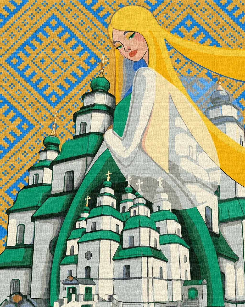Картина за номерами - Берегиня Свято-Троїцького Собору 40х50см (КНО2604)