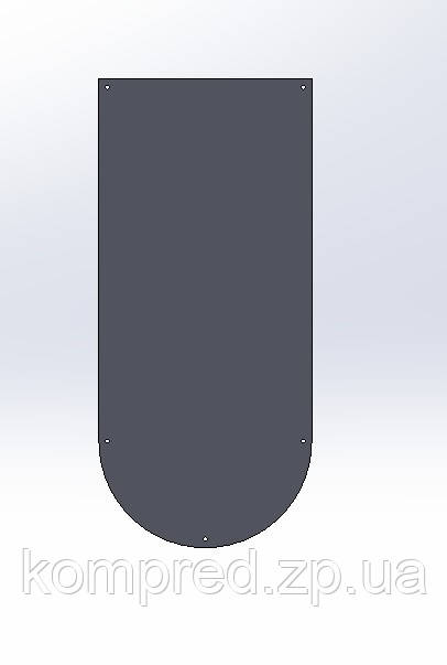 Лист захисний на підлогу для печі, каміна 500х1200х1,5мм, фото 1