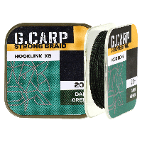 Карповый поводочный материал GC G.Carp Strong Braid Hooklink X6 20м 15lb Dark Green,4165205