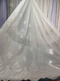 Тюль льон заввишки 2,8 м. айворі