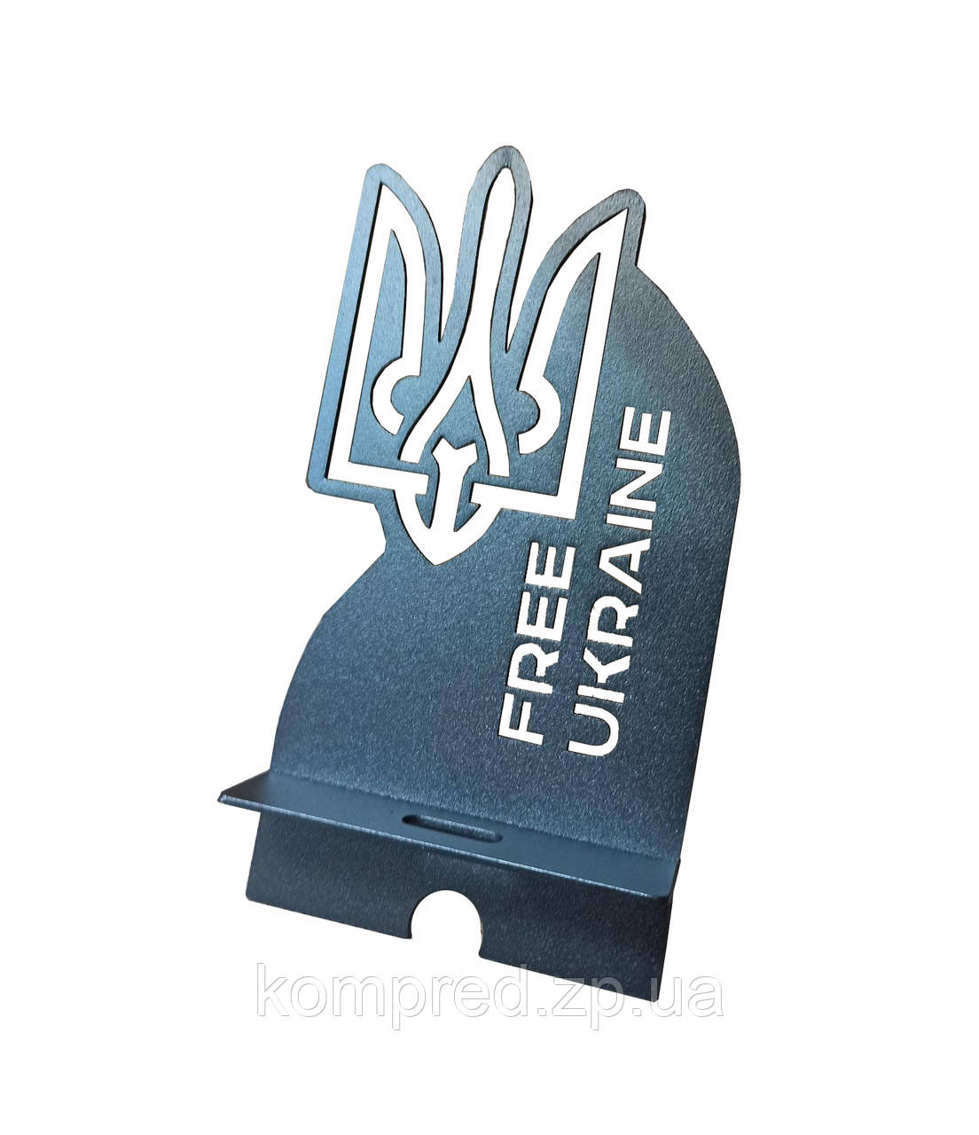Підставка під смартфон з логотипом, сувенірна  Тризуб, фото 1