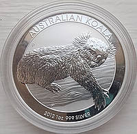 Серебряная монета Коала (Австралия) 2012, 1 унция серебра 9999 пробы