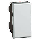 Прохідний вимикач 1 модуль Mosaic 10А Алюміній [079201L] Legrand