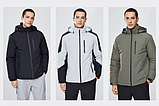 Куртка Xiaomi 90 points 3M Waterproof warm Jacket Light Gray / Black 3XL (6941413230841) Чорно-сіра, фото 3
