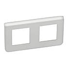 Рамка 2х2 модуля горизонтальна Mosaic Алюміній [079304L] Legrand