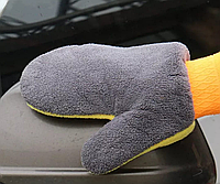 Варежка для мытья авто Премиум синель автомойка перчатки медведь лапой коралловые флис обтирая ткань автомобил