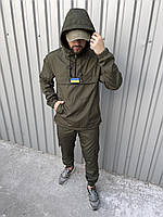 Мужской тактический костюм анорак + штаны цвета хаки, военный мужской качественный комплект