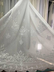 Тюль льон заввишки 2,8 м. білий