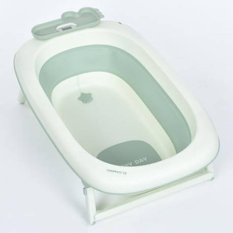 Ванночка дитяча силіконова складна з термометром та дисплеєм T-Control ME 1140 (розмір 83,8-52,6-23,4см), фото 1