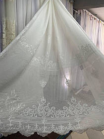 Тюль льон заввишки 2,8 м. айворі