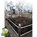 Потрійний гарний декоративний хрест з нержавіючої сталі з використанням труби діаметром 25 мм, №7, фото 8