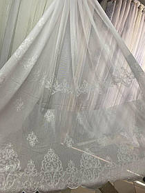 Тюль льон заввишки 2,8 м. біла