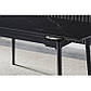 Чорний розкладний стіл Bonn 130-180х80 см із матовою керамічною стільницею на дерев'яних ніжках на кухню, фото 2