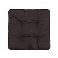 Подушка на стул, кресло, табуретки, садовые кресла 35х35х8 тёмно - коричневая