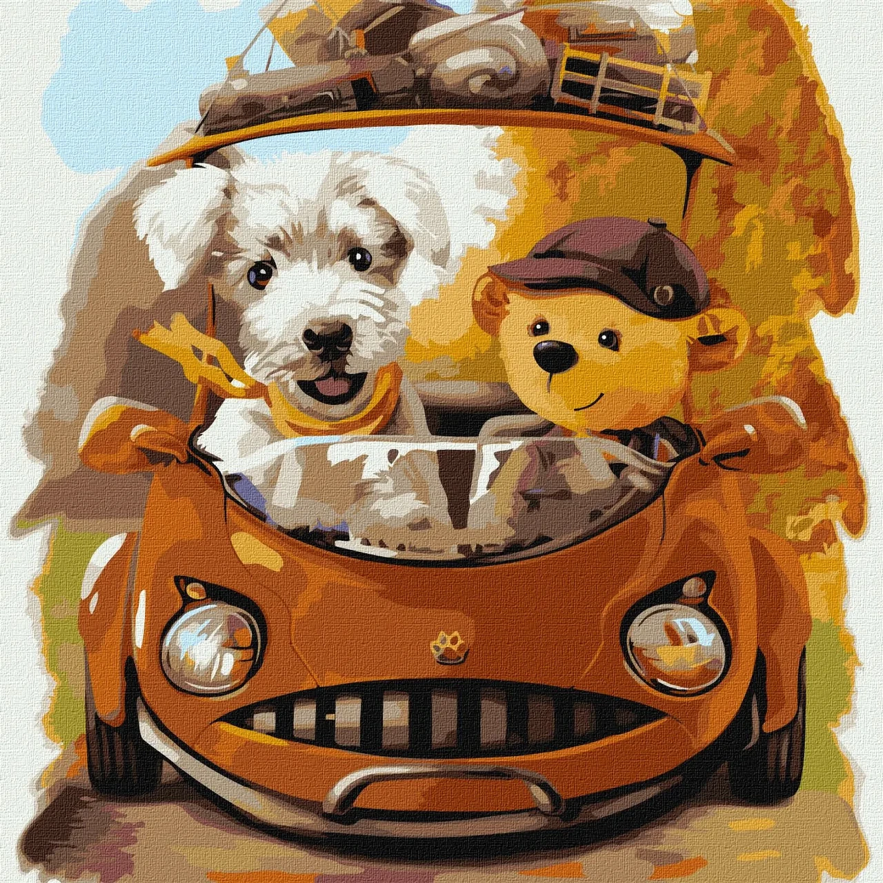 Картина за номерами - Дружня подорож 40х40 (КНО4382)
