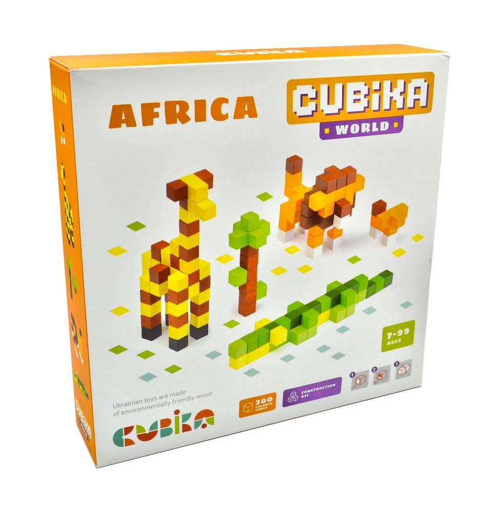Дерев'яний конструктор Cubika World Африка 15306