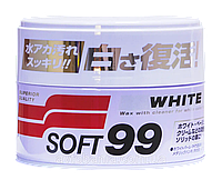 Полироль универсальная для белых автомобилей Soft 99 White Super Wax 350 гр