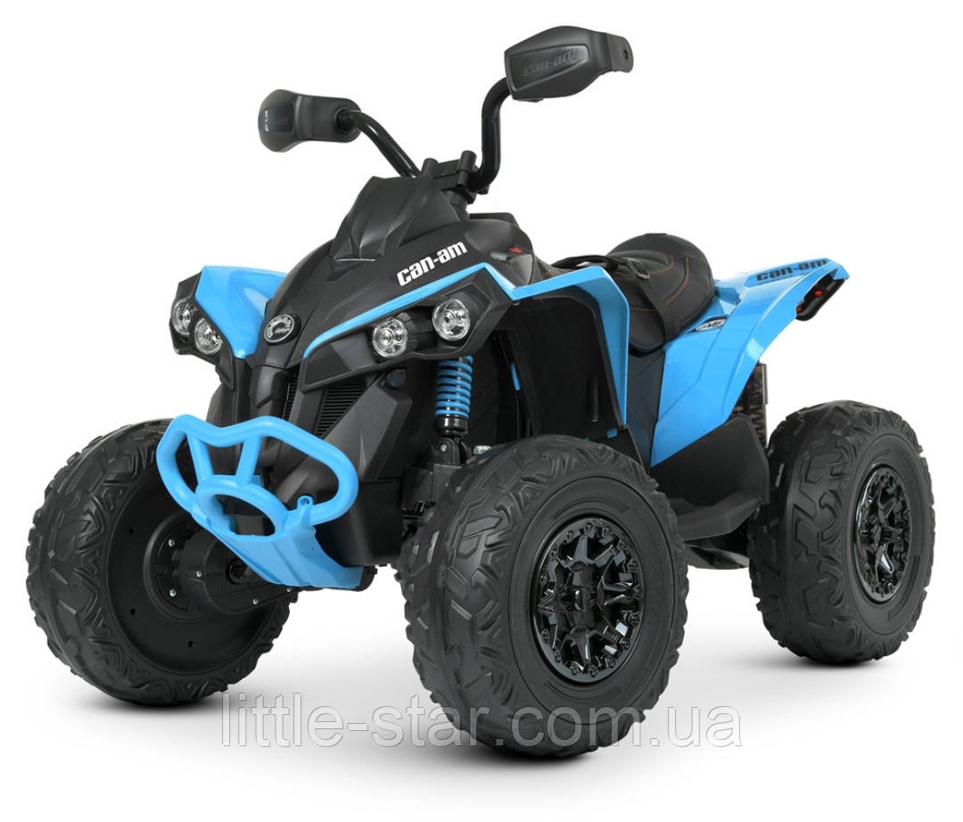 Дитячий квадроцикл M 5001EBLR-13, 4G, 4мотори35W, 1акум12V10Ah, EVA, шкіра, синій