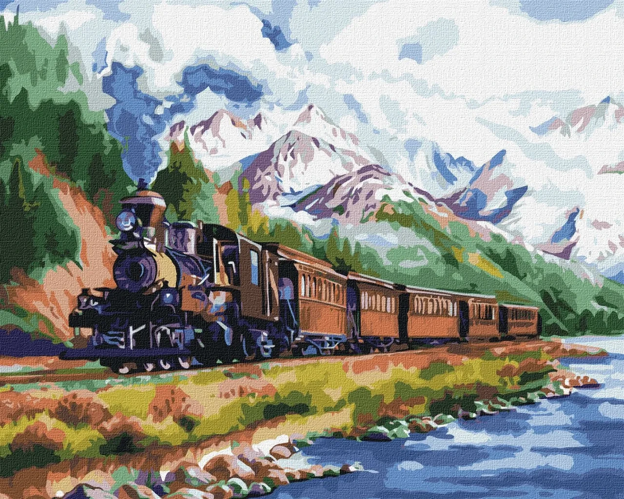 Картина за номерами - Потяг додому 40х50 см (КНО2510)